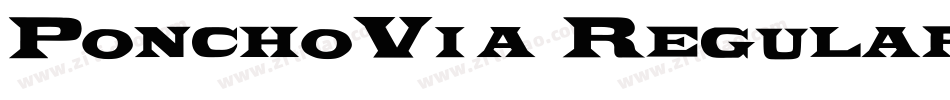 PonchoVia Regular字体转换